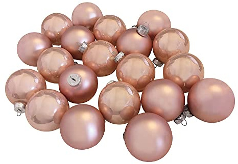 Christbaumkugeln Rosa 20 Stück Echt Glas Weihnachtskugeln Christbaumschmuck 6cm