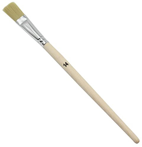 BIG-SAM Borstenpinsel | in verschiedenen Größen: 2, 4, 6, 8, 10, 12, 14, 16, 18 oder 20 | Einzeln oder in Sets: 1, 3 oder 12 Pinsel | für Wassr-, Acryl- oder Ölfarben geeignet (1,14)