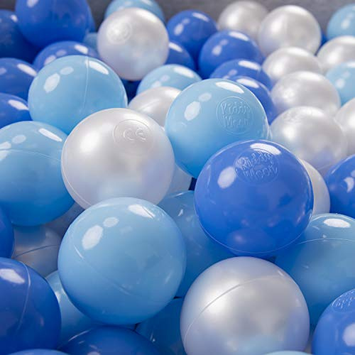 KiddyMoon Färgade poolbollar i plast 6 cm barn barn tillverkade EU