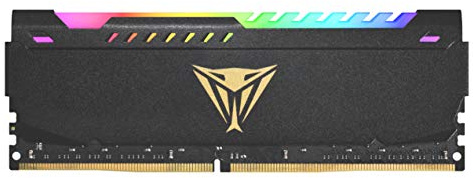Patriot Memory Viper Steel DDR4 3200 16GB (1x16GB) CL18 Módulo LED RGB de Memoria Alto Rendimiento Gris