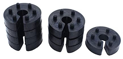 SHLPDFM 8er Set Universal 13mm Federwegbegrenzer mit 6- Fach PositionierungVA oder HA Schwarz