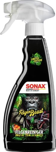 SONAX FelgenBeast Sonderedition (500 ml) Felgenreiniger mit neuem Duft - Brutal zum Schmutz - Sanft zur Felge | Art-Nr.04332000