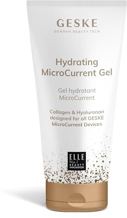 GESKE | Gel hidratante MicroCurrent | Imprescindible para todos los dispositivos de microcorriente GESKE | Cuidado facial intensivo con glicerina | Gel de contacto a base de agua