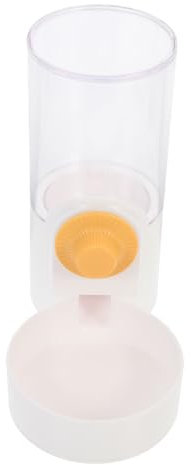 Toddmomy Ergonomischer Futter- und Wasserspender für Haustiere Einfache Installation für Kaninchen Eichhörnchen Weiß