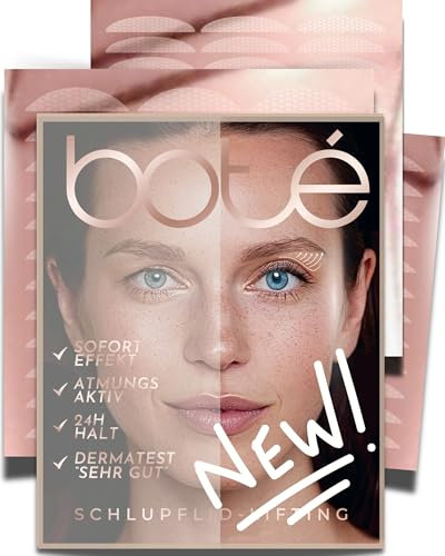 BOTÉ - set mixte avec 120 adhésifs pour paupières tombantes L+XL+XXL - bande de lifting paupières respirante pour yeux éclatants - patchs pour paupières tombantes invisibles, strips lifting paupières