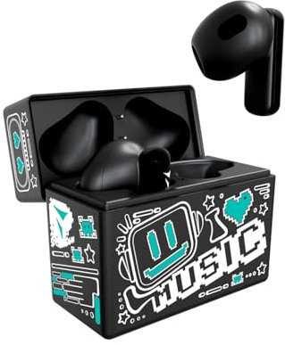 Techmade Auriculares Bluetooth XM191 In-Ear Inalámbricos con Micrófono, Control Táctil, Estuche de Carga Magnético, Compatibles con iOS y Android, BT 5.3, Sonido Estéreo HD