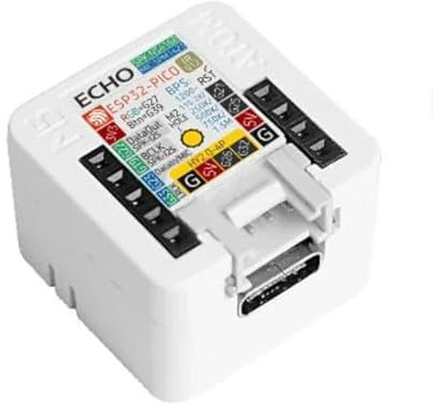 M5Stack Atom Echo – Programmierbarer Mini-Smart-Speaker mit Bluetooth, Mikrofon, Lautsprecher und RGB-LED | Ideal für IoT- und Sprachprojekte