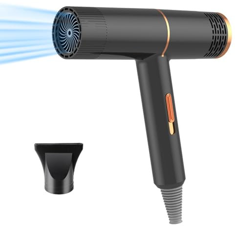 Journeyside Asciugacapelli 800 W, Asciugacapelli Portatile da Viaggio Ioni, 3 Impostazioni di Temperatura, Asciugatura Rapida, Hair Dryer con Ugelli, Phon per Styling Casa, Saloni Parrucchiere