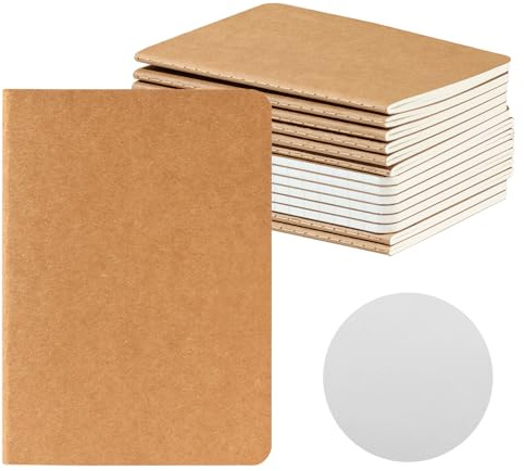 cuaderno pequeño, A6 Páginas Blancas,14 PCS Bloc de Notas A6, 60 páginas,Cuadernos de Bolsillo para Diario Escritura de la Escuela Chicos Chicas y Maestros,10x14cm,cubierta de cartón,100 g/m²