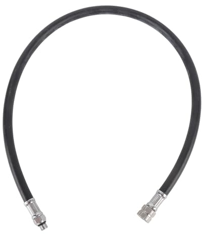 CHICIRIS Equipo de Buceo, Manguera de Buceo de Presión Media Tejida de PVC, Tubo de Snorkel Flexible para Regulador de Respiración de Segunda Etapa, 86 Cm de Longitud para y Apnea