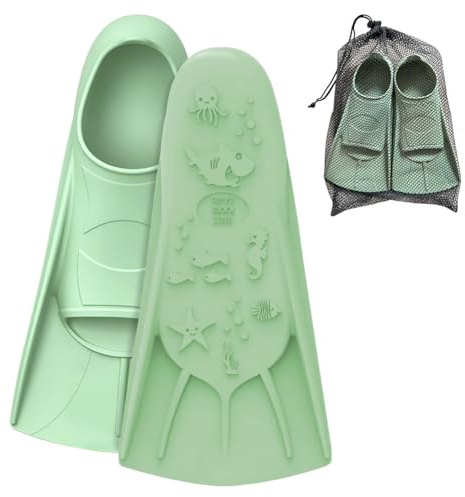 Kids Swim Fins for Swimming Practice with Mesh Bag