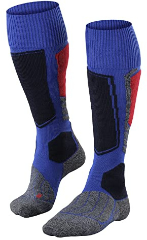 FALKE Herren Skisocken SK1 Comfort M Kh Wolle Funktionsmaterial warm dick 1 Paar, Blau Olympic 6940, 44-45
