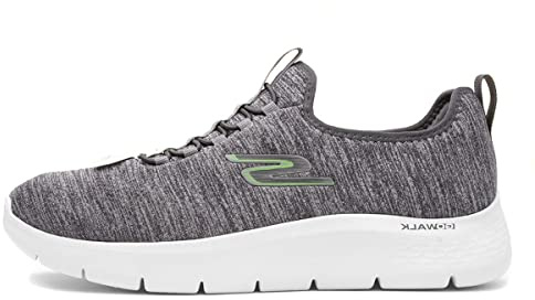 Skechers Herr 216484 Gylm Sneaker, Grå textil lime trim, 42 EU