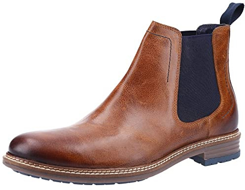 Hush Puppies Male Justin Chelsea Boot, Tan, 8