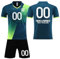 Generic Retro Trikot Benutzerdefiniert Trikot Kurz Armeln Football Trikot Sport Trainingsanzug Kinder Junge Sportshirt Herren Kurzarm Torwarttrikot Kinder(6-Sky Blue,6 Jahre)