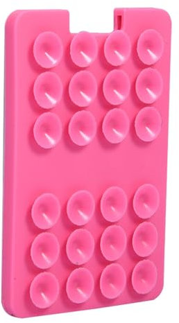 Tarjetero con ventosa para teléfono móvil - Funda adsorbible para teléfono móvil, Tarjetero bancario | Soporte adhesivo de silicona para tarjeta de teléfono, accesorio de sujeción para teléfono de Mat