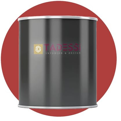 Tadessi Pintura interior roja – Granada – Pintura de pared lavable mate – Pintura de emulsión – Sin olor y sin disolventes – 1 litro