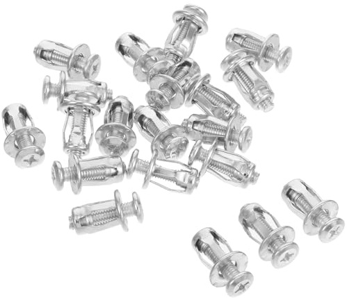 iplusmile 20 Pezzi Bulloni Di Espansione in Metallo Kit Di Ancoraggio Per Porte Cave Ancoraggi Corti Per Pareti Cave Elementi Di Fissaggio Per Ancoraggi Per Cartongesso Ancoraggio Extra Per