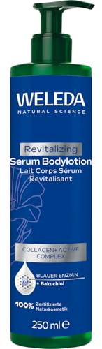 WELEDA Lozione per il corpo biologico rivitalizzante – Cosmetico naturale per la cura del corpo con collagene + Active Complex previene le macchie di pigmento, lozione naturale per il corpo per una