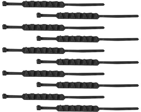 Wuvfojca 20 Pieces Snow Chains For Mobility Scooter 50cm Nylon Reusable Anti-skid Snow Chain Universal Adjustable Snows Tire Chain Ice Breaking Multi-layer Teeth Winter Snows Tire Chains