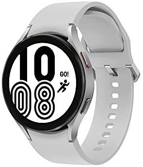 Samsung Galaxy Watch4 Smart Watch, Health Monitoring, Fitness Tracker, Long Lasting Battery, Bluetooth, 44mm, Silver (UK Version)