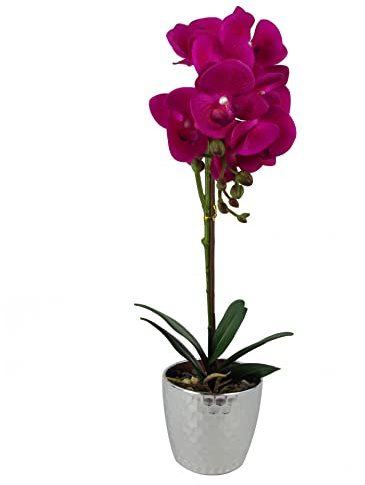 Leaf Design UK - Orquídea Artificial Realista en Maceta