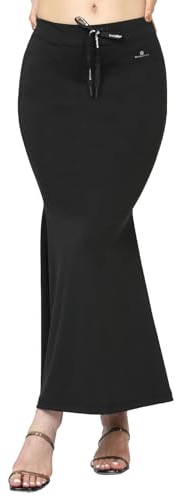 Bodyband sari formkläder underkjol för kvinnor smidig kurva sari loungewear formkläder bomullsblandning magkontroll klänning för kvinnor