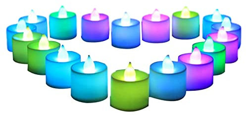 Meindin Candele a LED senza fiamma, a lunga durata, senza fiamma, lumini elettrici per matrimoni, decorazioni di Halloween