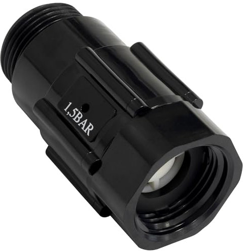 AERZETIX - C73801 - Regulador de presión 3/4'' para sistema de riego por goteo - presión de salida 1.5 BAR - accesorio de riego herramienta de jardín - en plástico - color negro