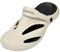 Harssidanzar Zuecos para Hombre y Mujer Zapatos de Jardin,Sandalias de Playa Antideslizantes con Plantillas extraibles para Exterior Interior HU201EU,Blanco/Negro,Talla 36/37