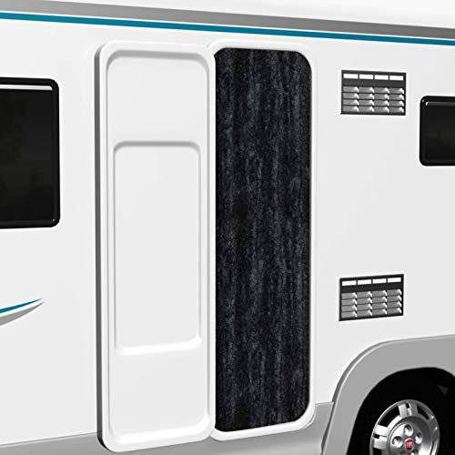 LAPOOH Insektenschutz-Vorhang, Fliegenvorhang, Fliegenschutz Tür, Balkontür Fliegengitter, Fiegengittertür, Anthrazit 90x200 cm Chenille