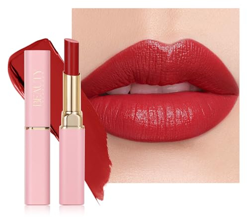 Barra de labios mate superbrillante, bálsamo labial con color superhidratante, color ultrabrillante, acabado brillante en crema natural para labios secos # 06