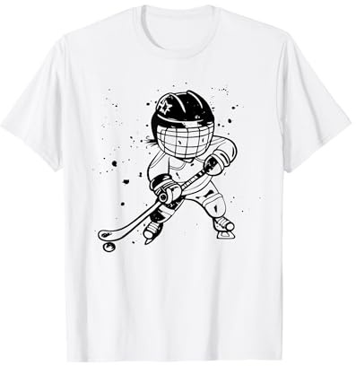 Hockey sur glace Kid Comic Style T-Shirt