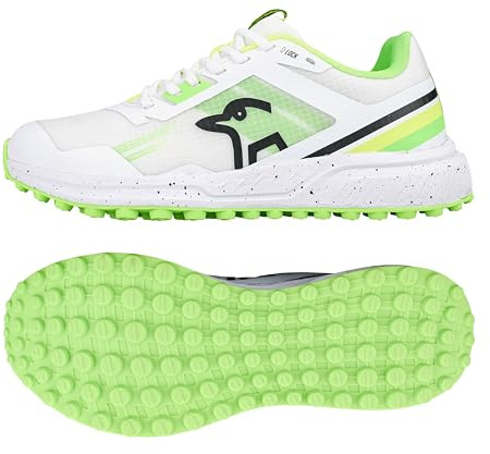 Kookaburra KC 2.0 - Scarpa da Cricket con Suola in Gomma, Colore: Giallo/Verde, Misura 45