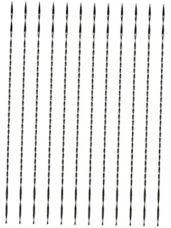 Angoily 12 Pièces scie à fil portable the craft accessoires de sciage à chantourner lames hélicoïdales accessoires pour à découper accessoires pour en U Acier 45# Black