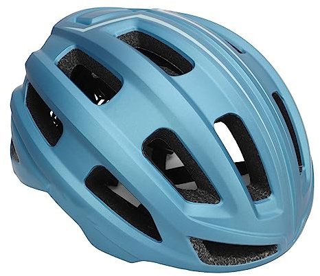 Casque de Cyclisme ajusté à Coups de vélo légers en Souffle léger Casque pour Hommes Femmes Cyclisme Ville naviguation pc matériau 61 65 cm circonférence (Bleu Marine)