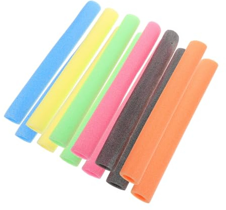 KICHOUSE 12 Tubos Protectores de Espuma para Postes de Trampolín, Fundas Acolchadas Multicolor, Accesorios de Repuesto Seguros para Trampolines Infantiles, Protección Varios Estilos