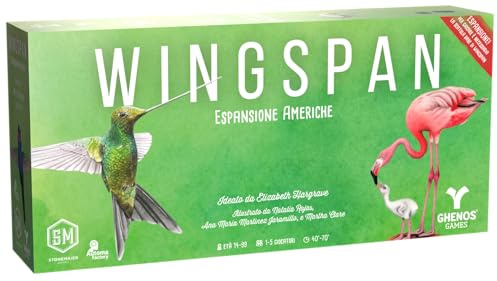 Wingspan - Americhe - Gioco da Tavolo Competitivo per Adulti e Ragazzi dai 14 Anni - 1-5 Giocatori - 40-70min - Edizione Italiana (Espansione)