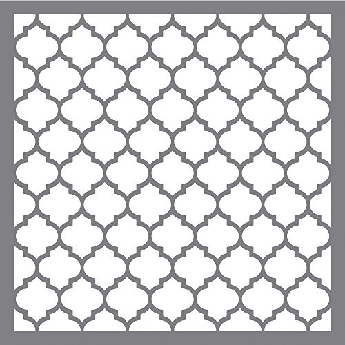 Rayher Pochoir Alvéoles classiques 30,5x30,5cm en polyester, gris, 38968000