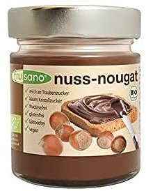 FRUSANO Crema DE Cacao con AVELLANAS ORGANICA Vegano