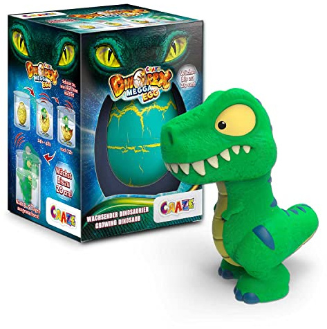 CRAZE Mega Egg DINOREX Juguetes de Dinosaurios para incubar Que Crecen en Agua, Huevos de Pascua con Sorpresa de Dinosaurio