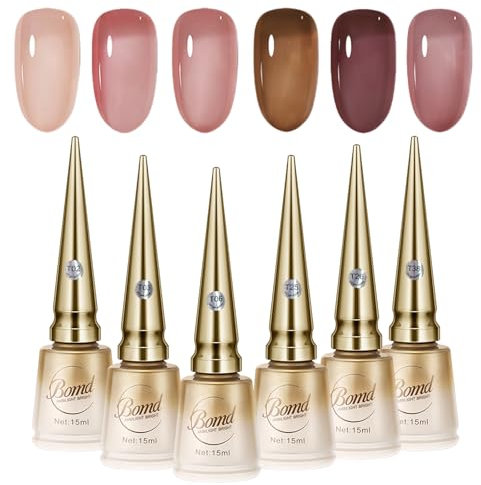 Colori Smalto Semipermanente per Unghie, Smalti in Gel Serie Rosa da 15ML, Lampada UV/LED per Unghie, Set di Smalto Gel per Manicure e Nail Art Fai Da Te