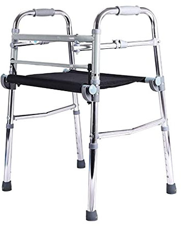 Fällbar Rollator Rollator Rollator Walker, Folding Walker Med Sits - Lätt Gångstativ Med Grepp - Rörlighet Transporthjälp För Äldre Seniorer Handikapp - Walking Stick Justerbar Höjd Utomhus