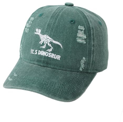 QKURT Gorra de Béisbol para Niños, Gorra Deportiva de Verano, Sombrero de Mezclilla de Moda, Gorra de Pescador Ajustable con Cierre Trasero para Niños de 3 a 8 Años