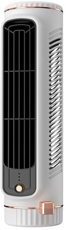 Ventilateur tour silencieux – Rechargeable par USB sans pales 3 vitesses – Ventilateurs qui refroidissent comme les climatiseurs, pour la maison, la chambre à coucher, le bureau, le dortoir, la salle