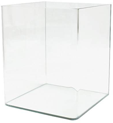 Amtra Nanotank 60 - Vasca Acquario 60 Litri - Teca Vetro Extra Chiaro 38 x 38 x 43 cm - Vaschetta per Pesci Rossi o Come Tartarughiera Per Tartarughe d'Acqua con Tappetino Ammortizzante Incluso