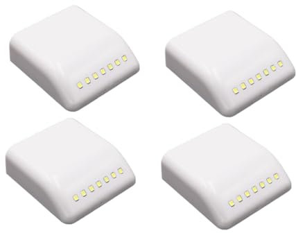 Housoutil 4 Stück Kleiderschrankleuchte Intelligente Induktionsleuchte Schrankleuchte Energiesparleuchte LED Leuchte