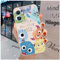 Bonita Funda Compatible con OPPO Find X5 Lite/OPPO Reno 7 5G - Cómoda Case TPU Suave Monstruo Cereza Dibujos Animales Cover