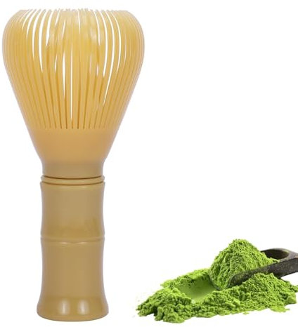 Frusta Matcha, Frusta di per il Tè Matcha, Partenza per Il tè Matcha Tradizionale, Frusta in Resina Gialla di Alta Qualità, Strumenti Essenziali per Amanti del Tè, per Cerimonie e Quotidianità