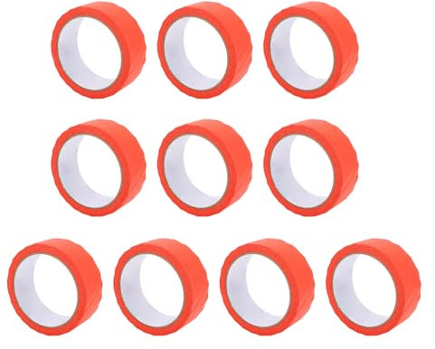 Plyisty 10 Rouleaux de Rubans de Masquage, Ruban de Remplacement pour Peintres Rouges Polyvalents, Ruban Adhésif pour Peinture, Décoration de la Maison, sans Résidus, Retrait Facile –
